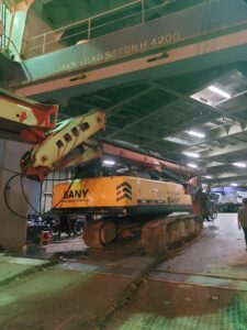 Pengiriman Bored Pile Mesin Sany SR 200